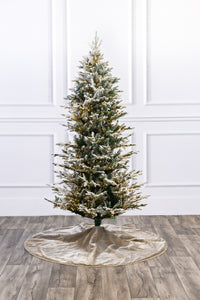 Kamas Frasier Flocked Christmas Tree with 3mm LED