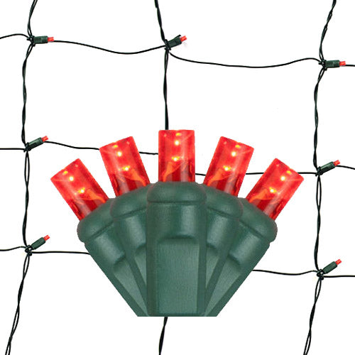 5MM LED Net Lights with Green Cord (100 Lights)