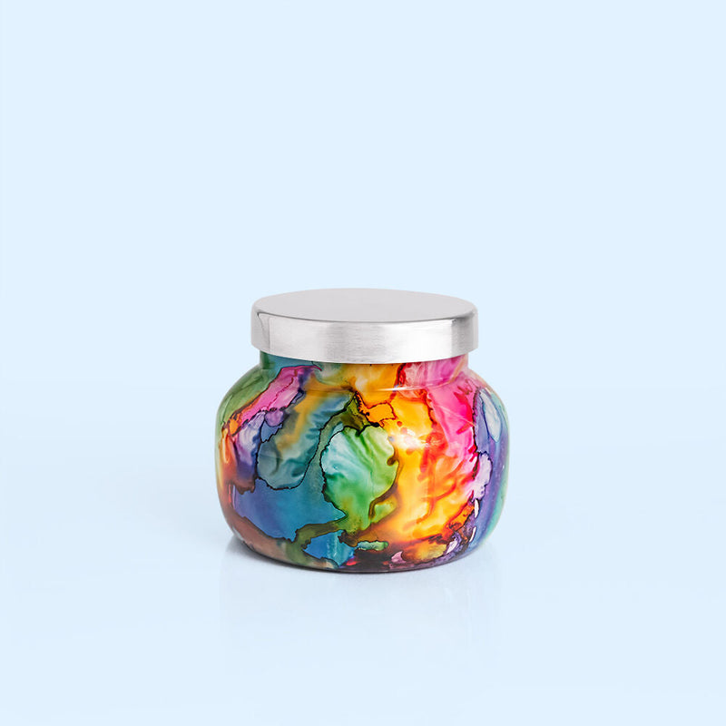 Jar Candle Rainbow Watercolor Volcano 8Oz