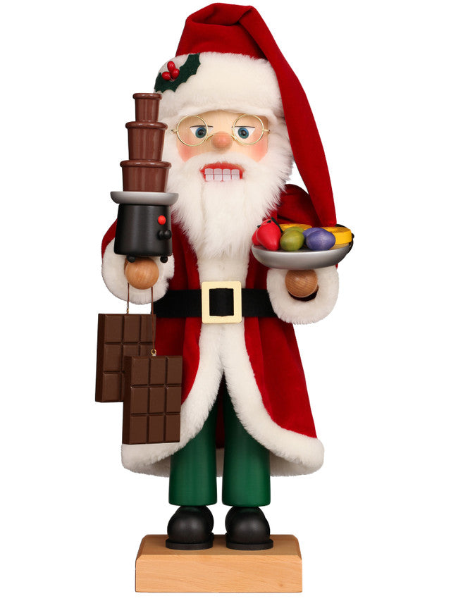 Santa with Chocolate Nutcracker