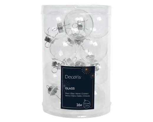 1.38" Ball Glass Clear in Tube