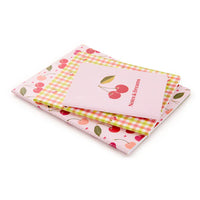 Cherry Hearts Stitched Notebook Set