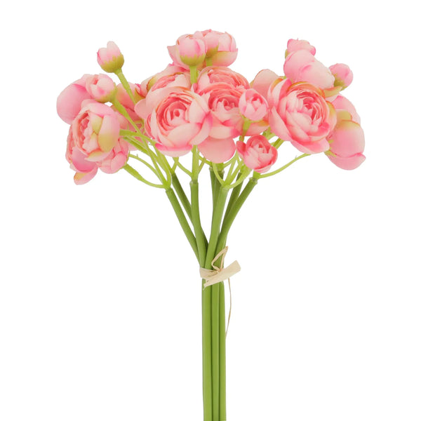 11" Hot Pink Ranunculus Bundle