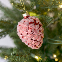 4" Frosted Pinecone Ornament, Assorted