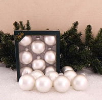 Sterling Silver Glass Ball Ornaments 8/Box