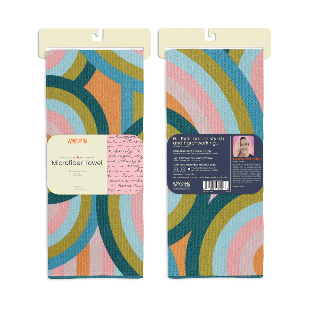Rainbow Connection Microfiber Dishtowel