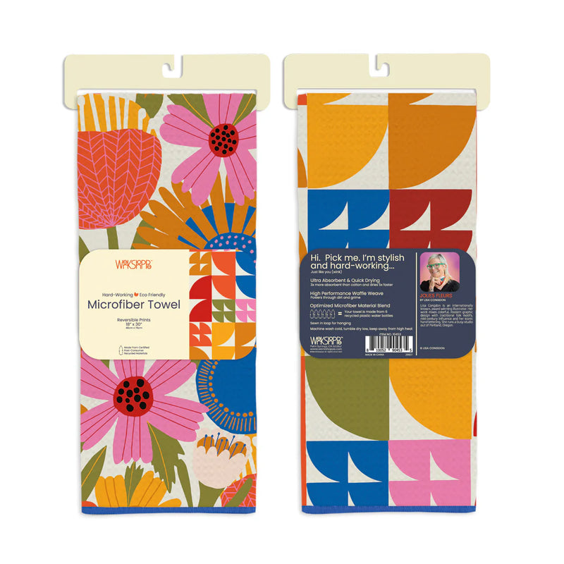 Jolies Fleurs Microfiber Dishtowel