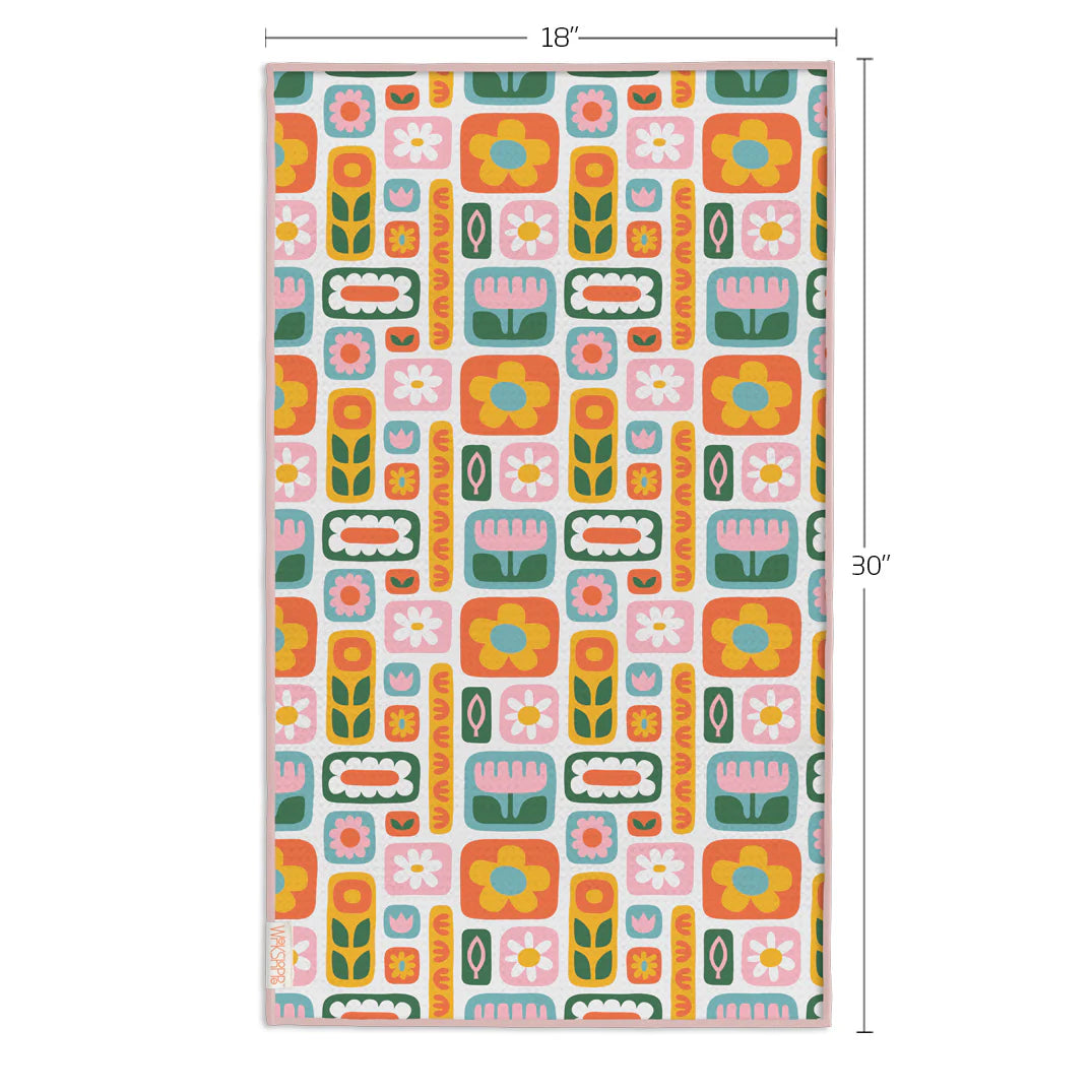 Daisies & Rainbows Microfiber Dishtowel