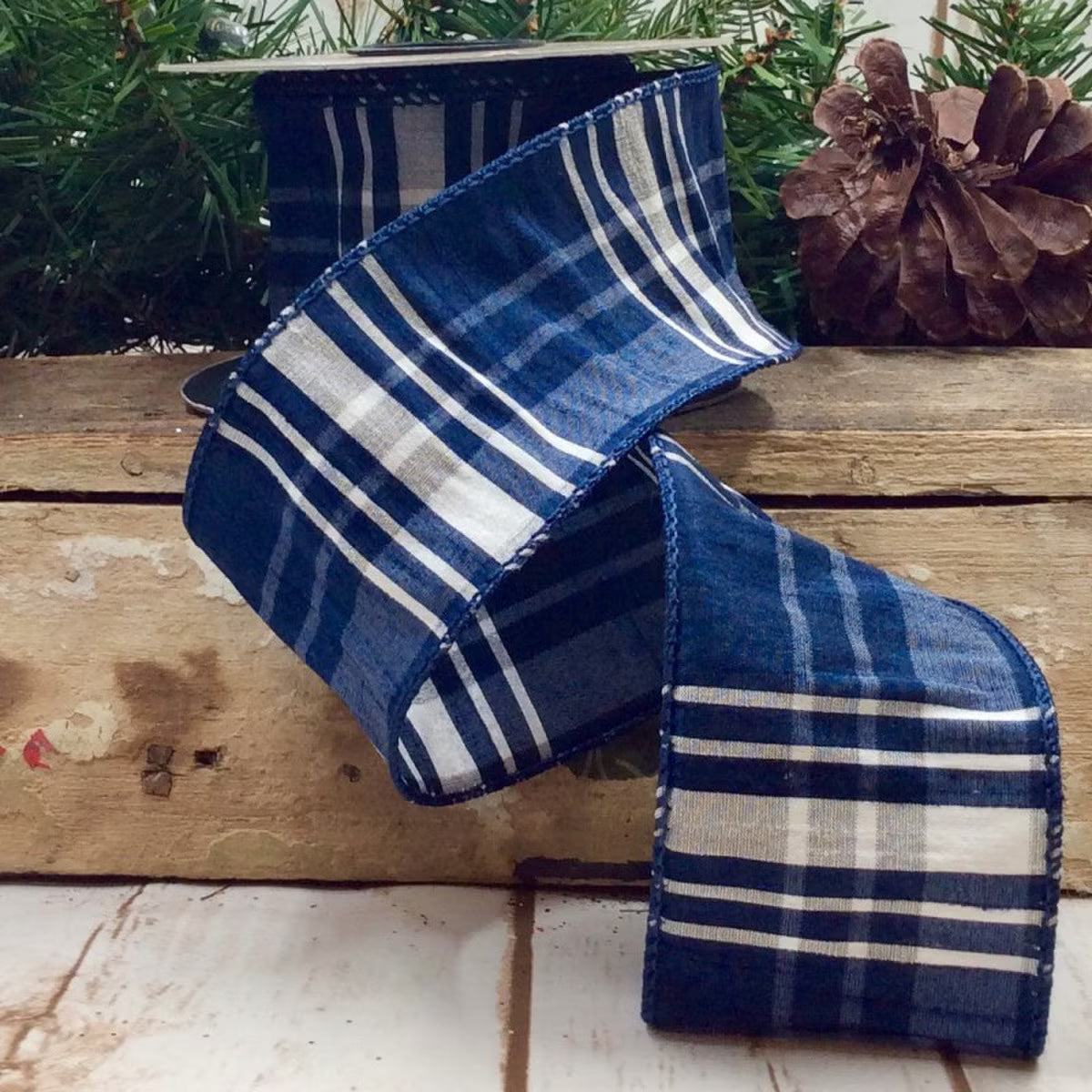 2.5"X10Yd  Taffeta Plaid Ribbon