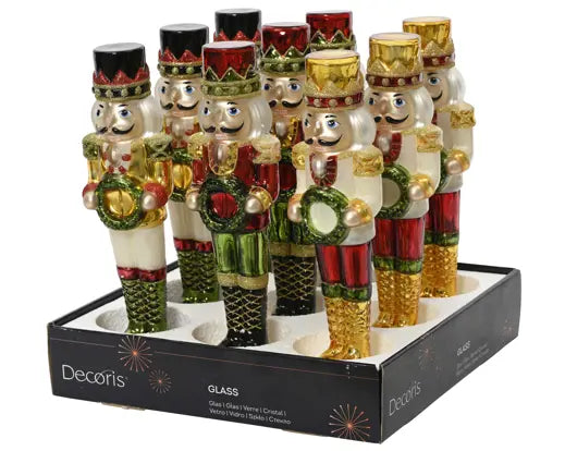 13" Nutcracker Glass, Assorted