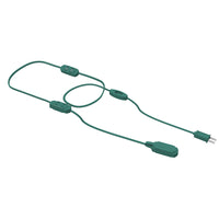 9-Outlet Grounded Green Indoor Extension Cord