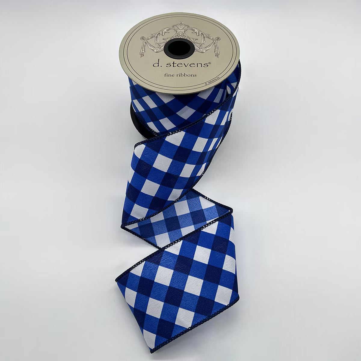 2.5"X10Yd Poplin Criss Cross Check Ribbon
