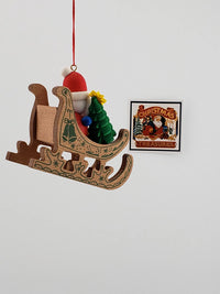 Santa Sled Ornament