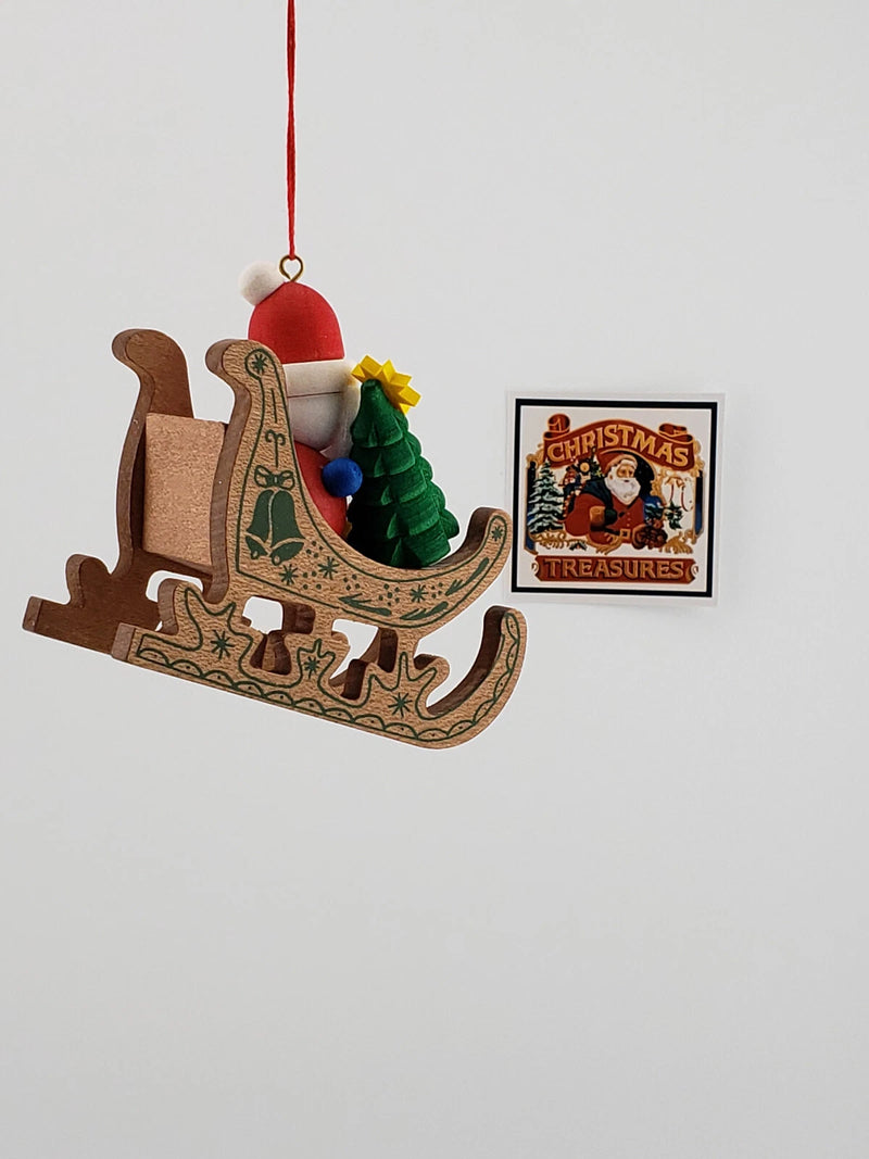 Santa Sled Ornament