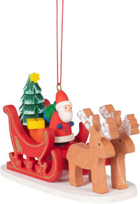 Santa Claus Sled Ornament