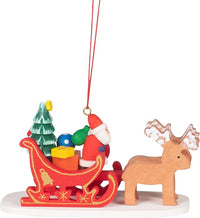 Santa Claus Sled Ornament