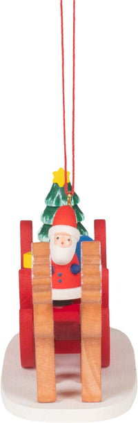 Santa Claus Sled Ornament