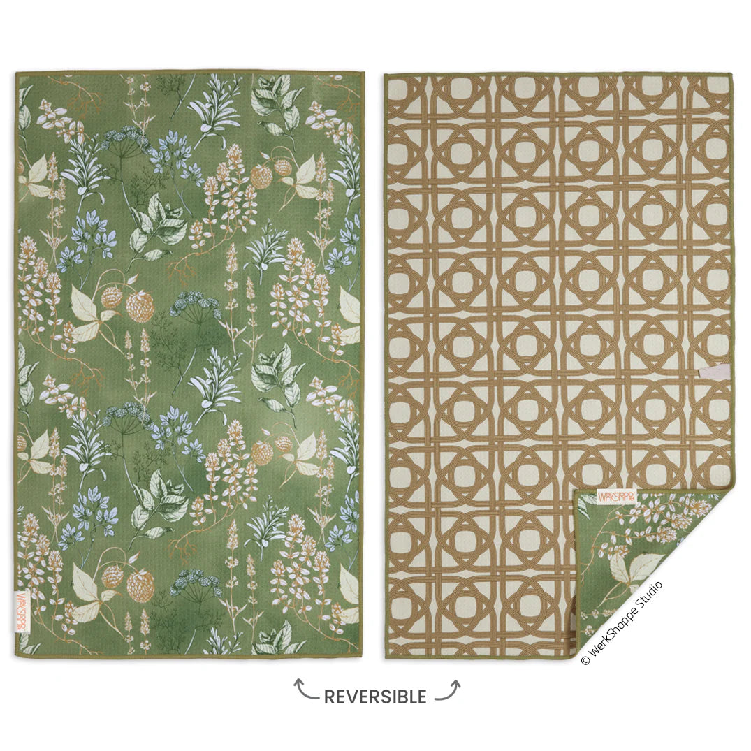 Kitchen Herbs Microfiber Dishtowel