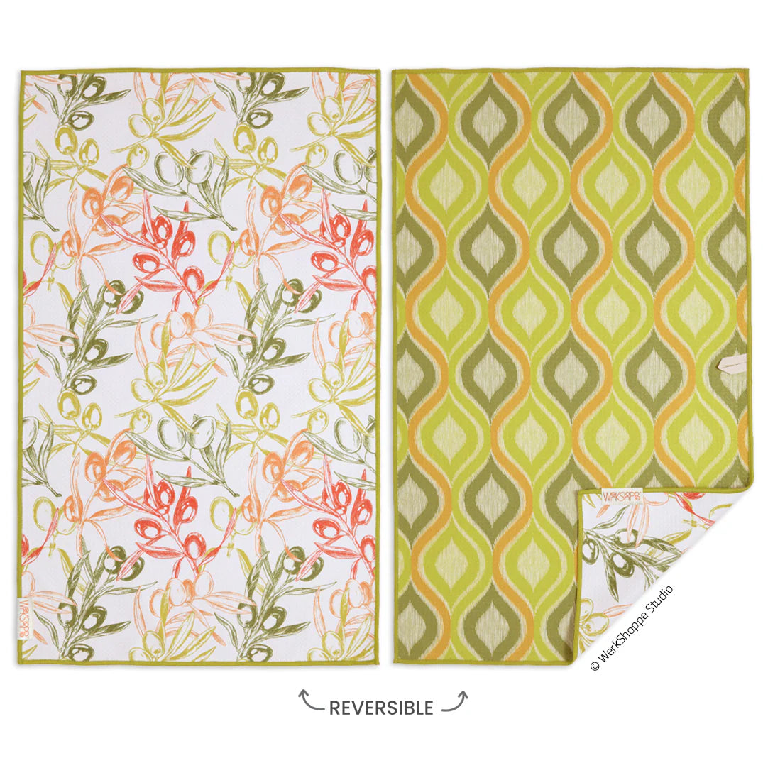 Olive Branch Microfiber Dishtowel - Thumbnail 3