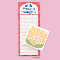 Too Many Thoughts Magnetic Notepad