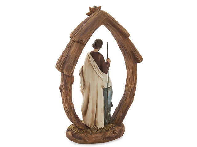 12" Holy Family In Arch With Star