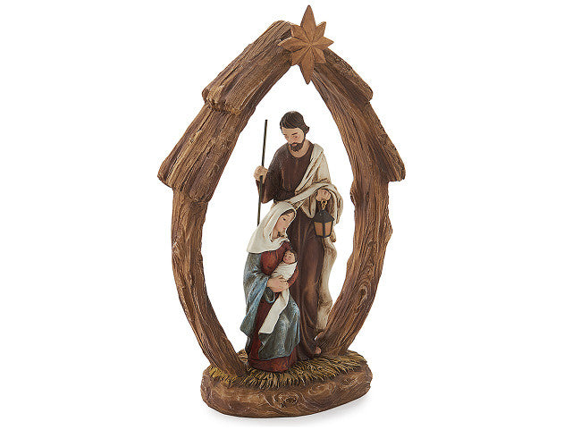 12" Holy Family In Arch With Star