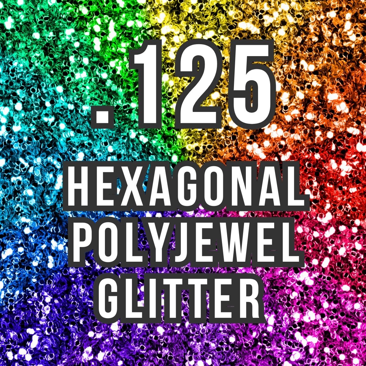 .125 Hexagonal Polyjewel Glitter (Large)