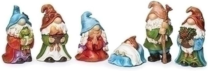 4" Gnome Pageant Nativity Set of 6