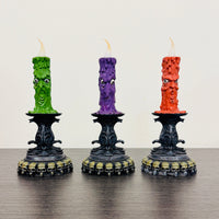 9" LED Ghost Face Candle Assorted