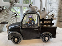 Witch Truck with Ghosts Snowglobe