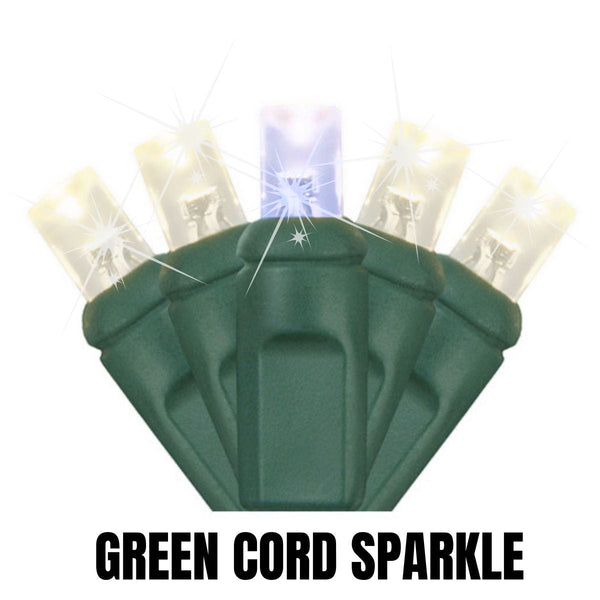 5MM LED Concave Sparkle (Strobe) 50 Mini Lights