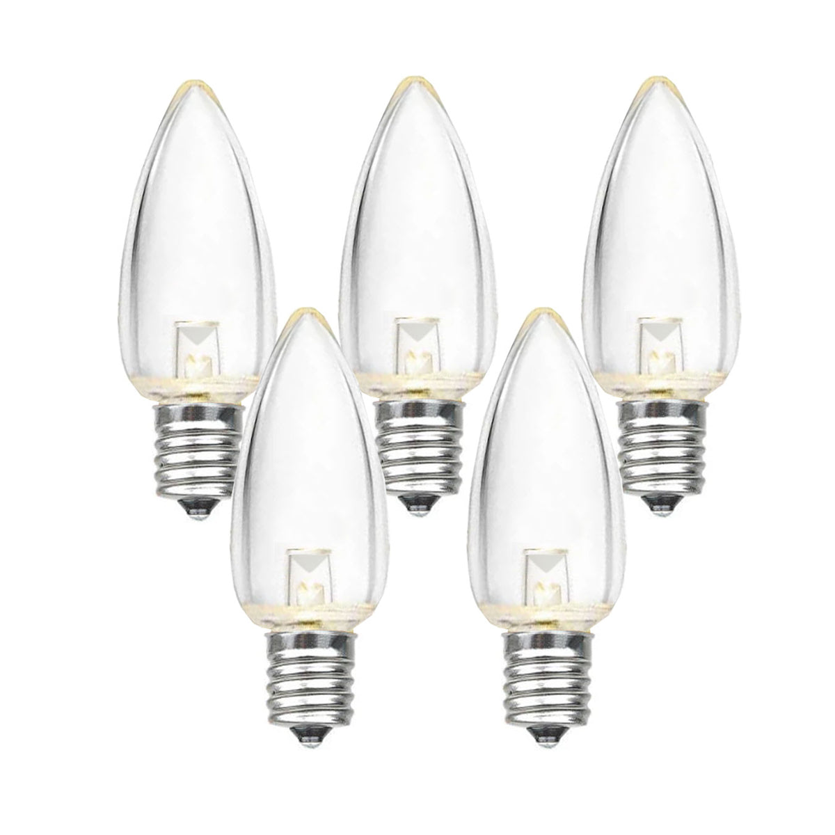 C9 Warm White Clear LED (Diode) Box of 25