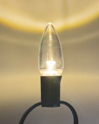 C9 Warm White Clear LED (Diode) Box of 25