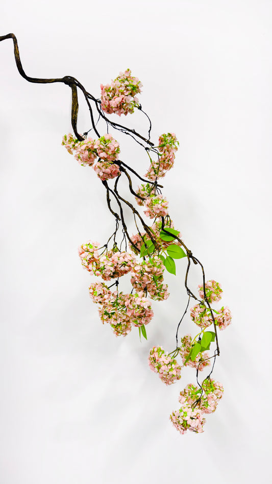 37" Pink Floral Branch