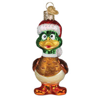 Silly Santa Duck - Old World Christmas Ornament