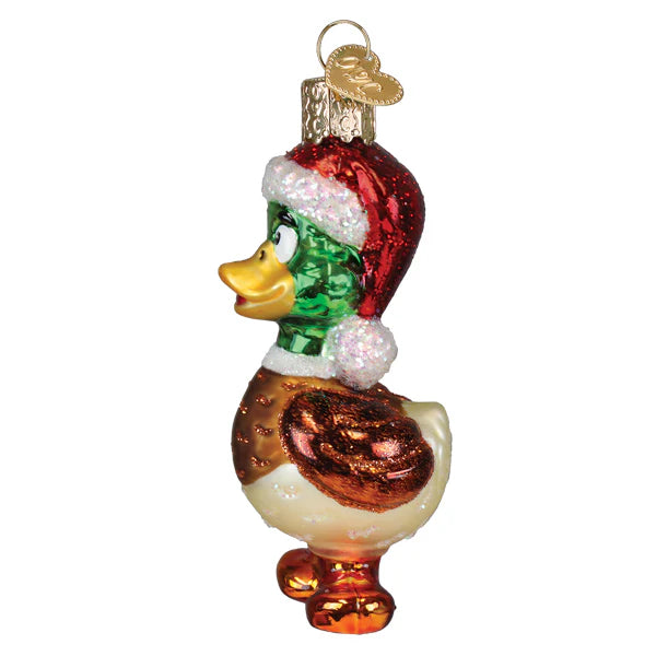 Silly Santa Duck - Old World Christmas Ornament