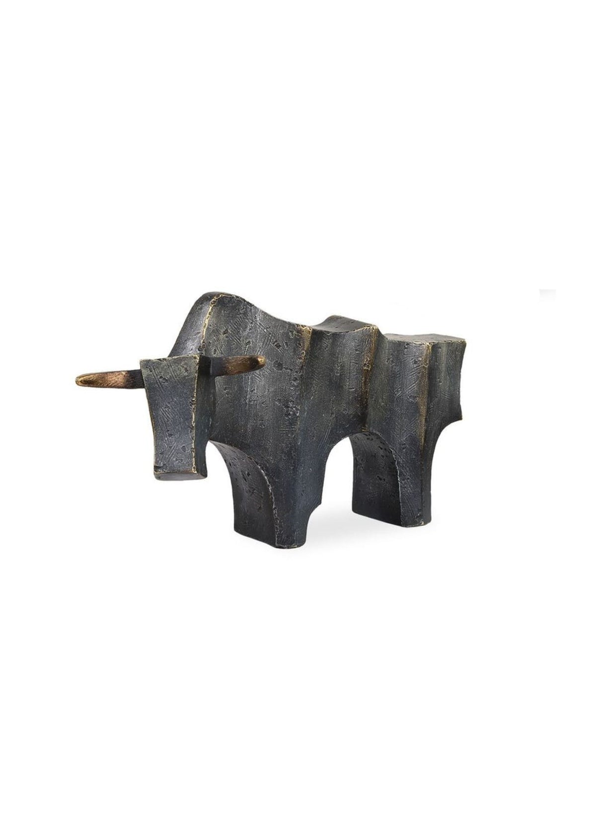 Regal Bull Dark Bronze Sculpture - Small