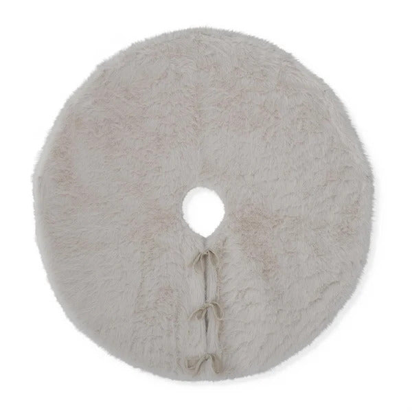 50" White Vegan Fur Tree Skirt