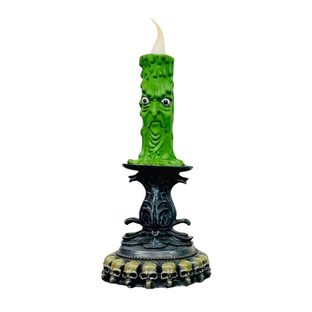 9" LED Ghost Face Candle Assorted