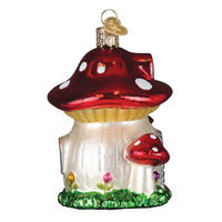 Mushroom House - Old World Christmas Ornament