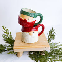 Santa and Gnome Christmas Mug Set of 2 (CLR)