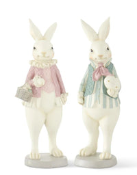 20" Pastel Pink/Green Bunny, Assorted