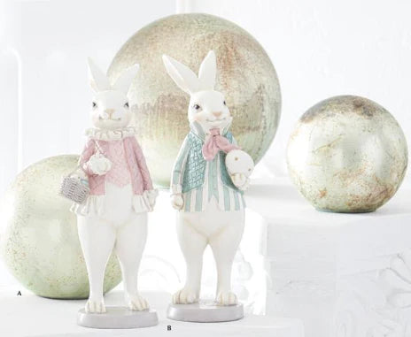 20" Pastel Pink/Green Bunny, Assorted