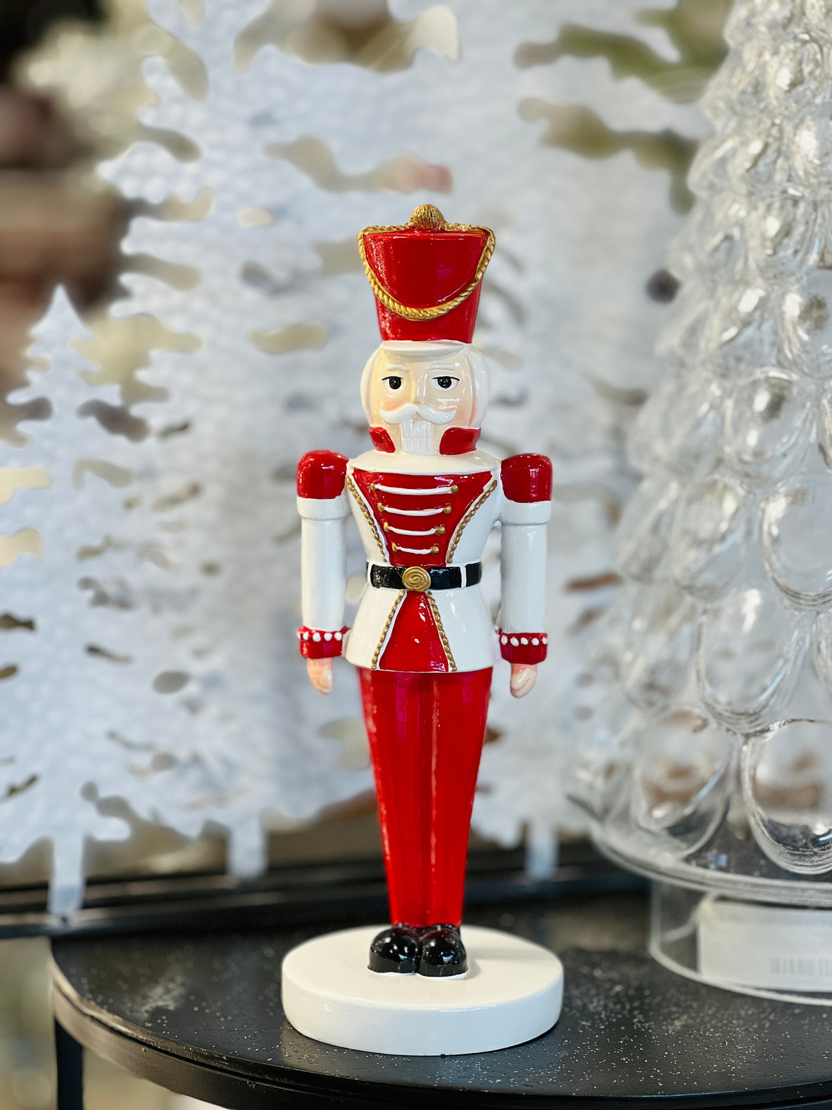 10" Red White Nutcracker