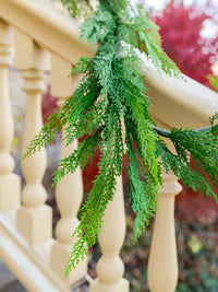 9' Green Soft Cedar Garland