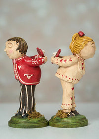 Ruby & Romeo, Set of 2, Lori Mitchell - Valentine’s figurine