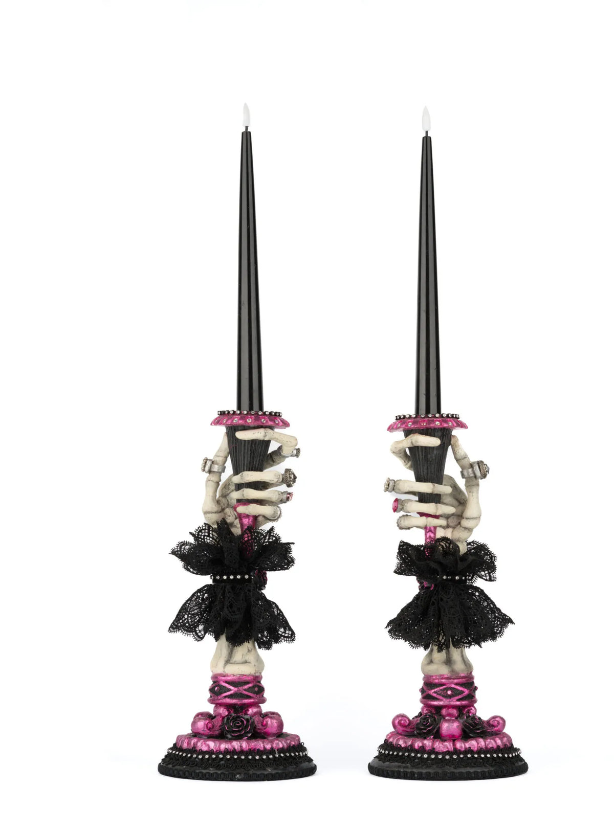 Skeleton Hand Candle Sticks Set of 2