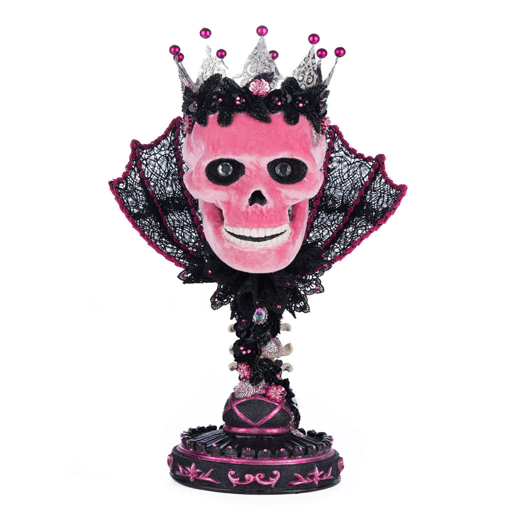 Candleholder Skull Pink Passion