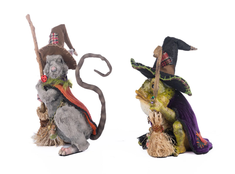 Rat And Frog Witches Assortment of 2 - Katherine's Collection