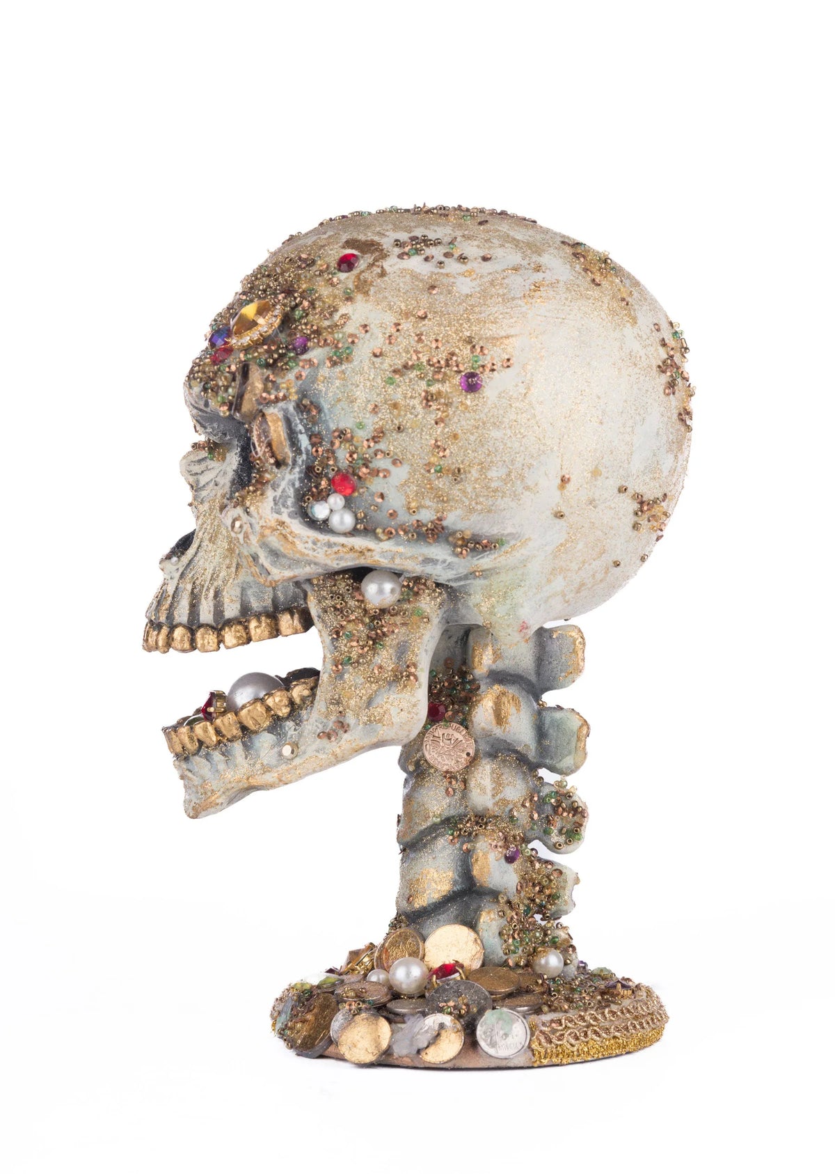 Treacherous Treasure Tall Skull - Katherine Collection